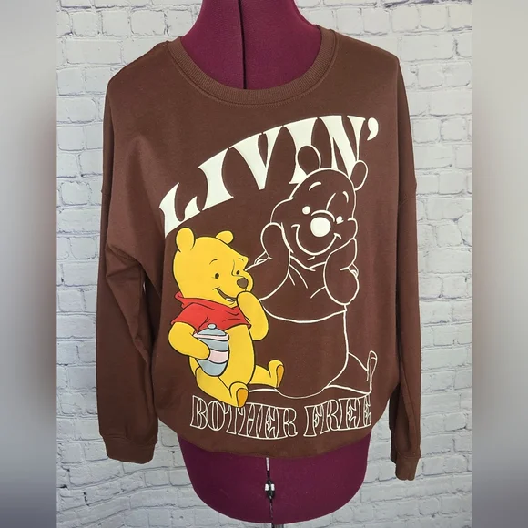 Disney Winnie the Pooh Brown Sweatshirt - Picture 2 of 5